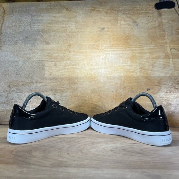 Skechers Hi-Lites Slick Shoes Womens Size 9.5 Casual Sneakers Black White SN 976 - Picture 5 of 8